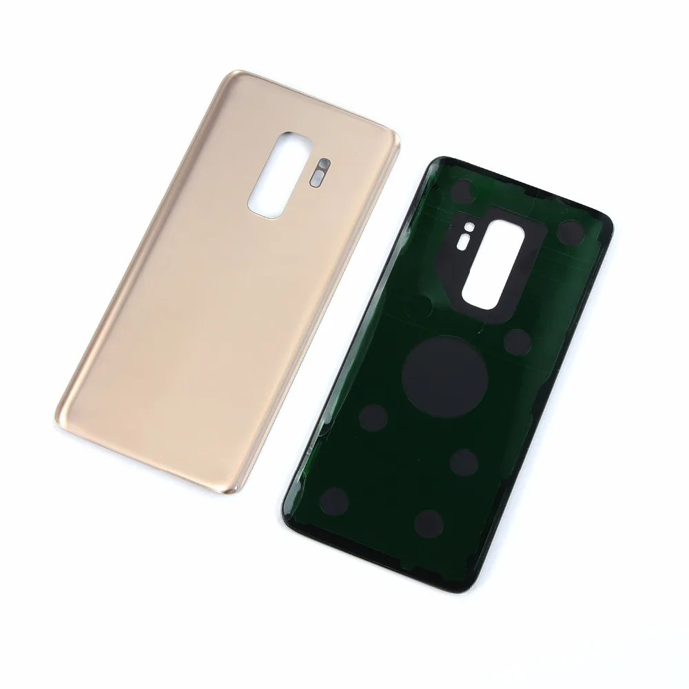 Стеклянная Крышка батарейного отсека для Samsung Galaxy S9 G960 G960F + Plus G965 G965F задняя крышка
