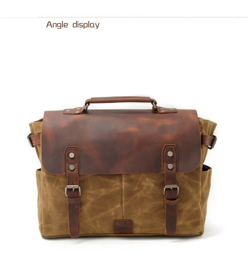 Muchuan 16960# Waterproof SLR Camera Bags Casual Travel Batik Canvas Shoulder Bags Vintage Briefcase Retro Hasp Cover Camera Bag