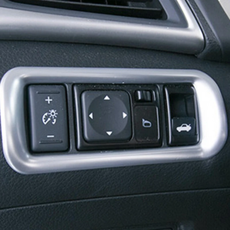 

For Nissan Sentra 2016 2017 2018 ABS Matte Car left middle control box decoration Cover trim styling car Accessories 1pcs