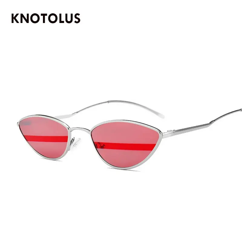 Knotolus 2018 Винтаж кошачий глаз Для женщин красного цвета линзы зеркало