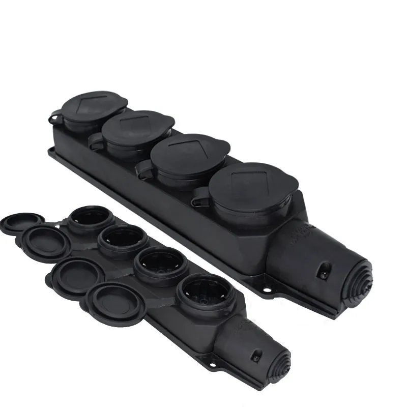Европейский 2P + E 16A 250V IP44 EU монтируемая на поверхности розетка немецкая