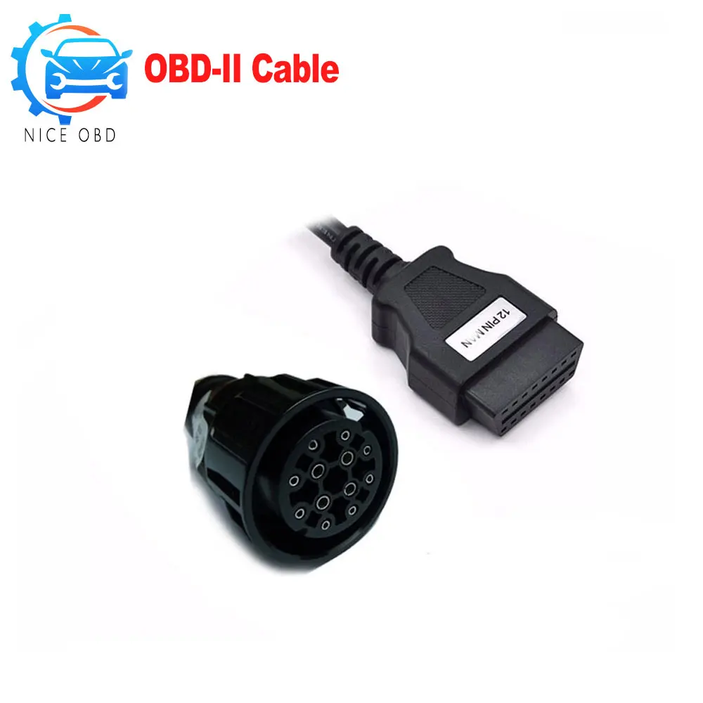 Для грузовика Man 12Pin до 16 Pin OBD2/OBD II диагностический инструмент соединителя Удлинительный Кабель-адаптер для мужчин 12 Pin к 16Pin OBD кабель