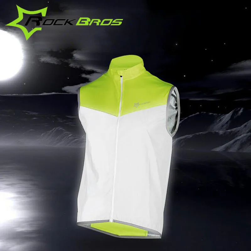 ROCKBROS жилет для велоспорта Спортивная Светоотражающая велосипедная жилетка
