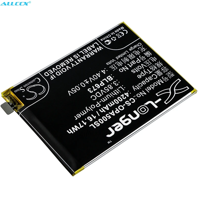 Аккумулятор Cameron Sino BLP673 на 4200 мАч для OPPO A2 Pro A3s A5 AX5 CPH1803 CPH1805 CPH1851 PBAM00 PBAT00 R15 Neo Realme