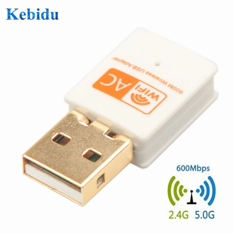 USB Wi Fi адаптер KEBIDU 600 Мбит/с 2 4/5 ГГц 802.11b/n/g/ac|Сетевые карты| |