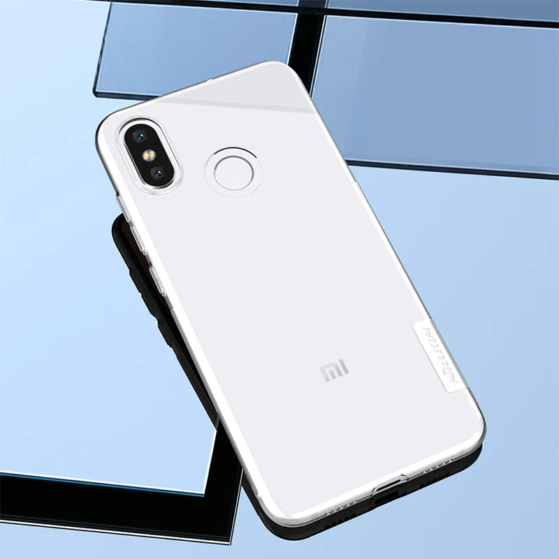 Оригинальный чехол Nillkin для телефона Xiaomi mi 8 натуральный мягкий прозрачный ТПУ с