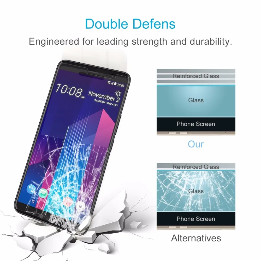 Пленка для экрана HTC One A9s 0 26 мм 9H твердость поверхности 2.5D изогнутые края