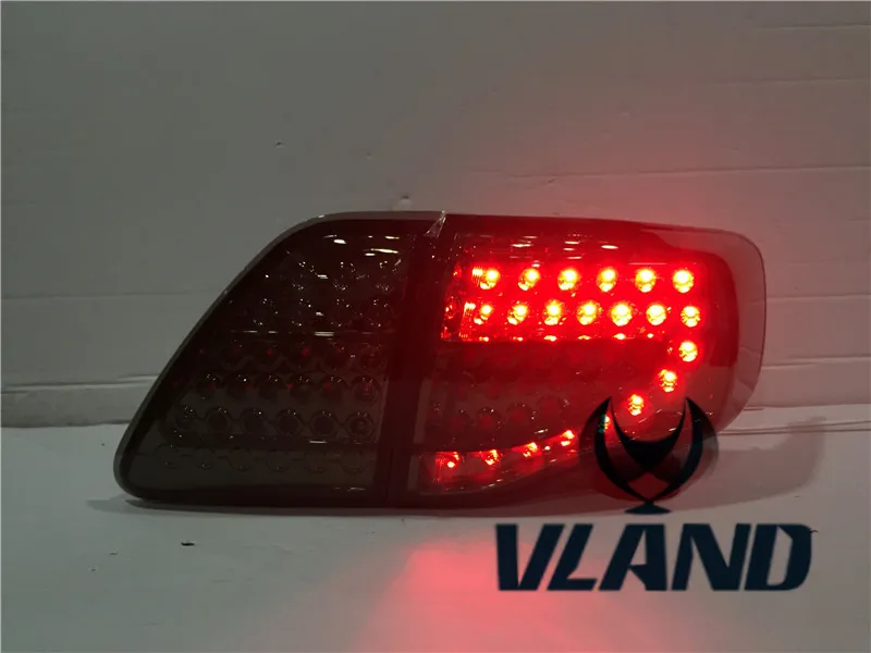 Vland заводские автомобильные аксессуары задний фонарь для Toyota Corolla 2007-2010 светодиодный задний светильник с DRL+ Реверс+ сигнальный светильник