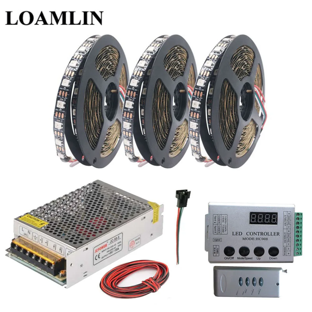 WS2812B WS2812 RGB Светодиодная лента HC008 Программируемый светодиодный контроллер