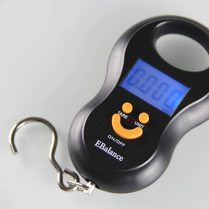 50kg Electronic Scale weight Portable Mini Luggage for Express Fishing Spring Gift Household Food Material digital | Инструменты