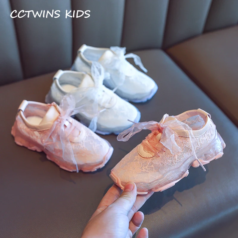 CCTWINS/детская обувь; коллекция года; сезон весна; модная кружевная обувь из натуральной кожи для девочек; детские белые кроссовки для малышей; спортивные кроссовки; FS2849
