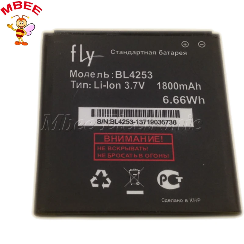 

igh Quality Brand New Battery BL4253 1800mAh For Fly iq443 Moblie Phone Accumulator