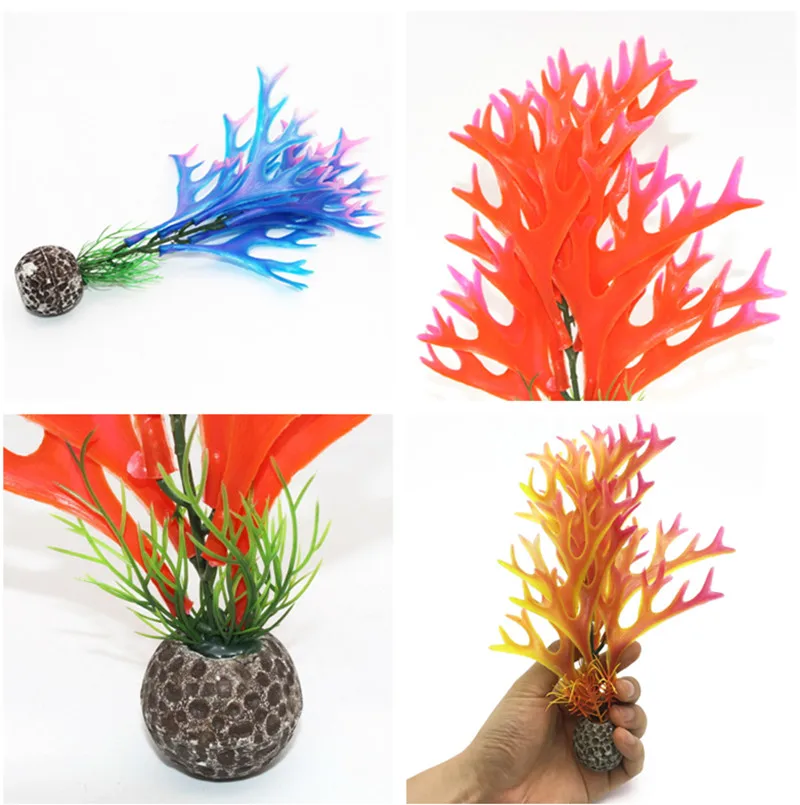 1 шт. декоративное растение для аквариума 21 см|aquarium decoration|decoration aquariumfish tank plants |