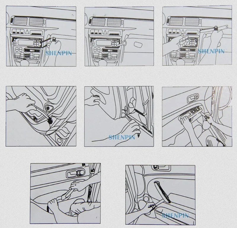 4 шт./компл. Портативный автомобиля снятие магнитолы инструменты авто аксессуары