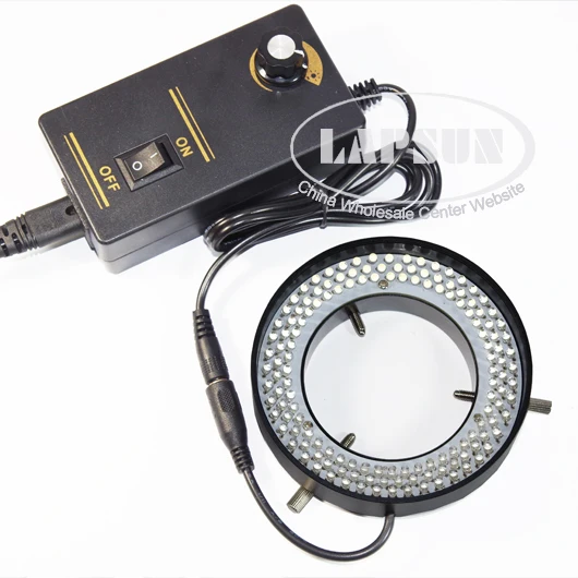144 светодиодов регулируемый металлический корпус стерео микроскоп светодиодное