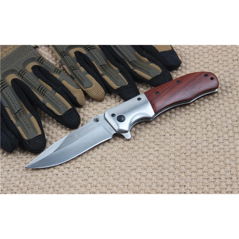 Карман Ножи Браунинг da51 складной 3Cr13MoV лезвие redwood Сталь ручка открытый выживание