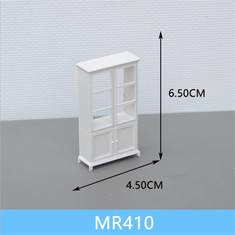 MR410 1 шт Масштаб 1:25 пластиковый миниатюрный шкаф и тумбочка мебель для строительства поезда Макет железной дороги декорации аксессуары - Цвет: MR410