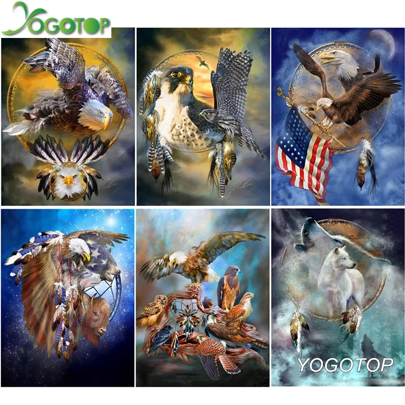 YOGOTOP 5D &quotсделай сам&quot полностью сдедай сам DIY Бриллиантовая живопись индийский