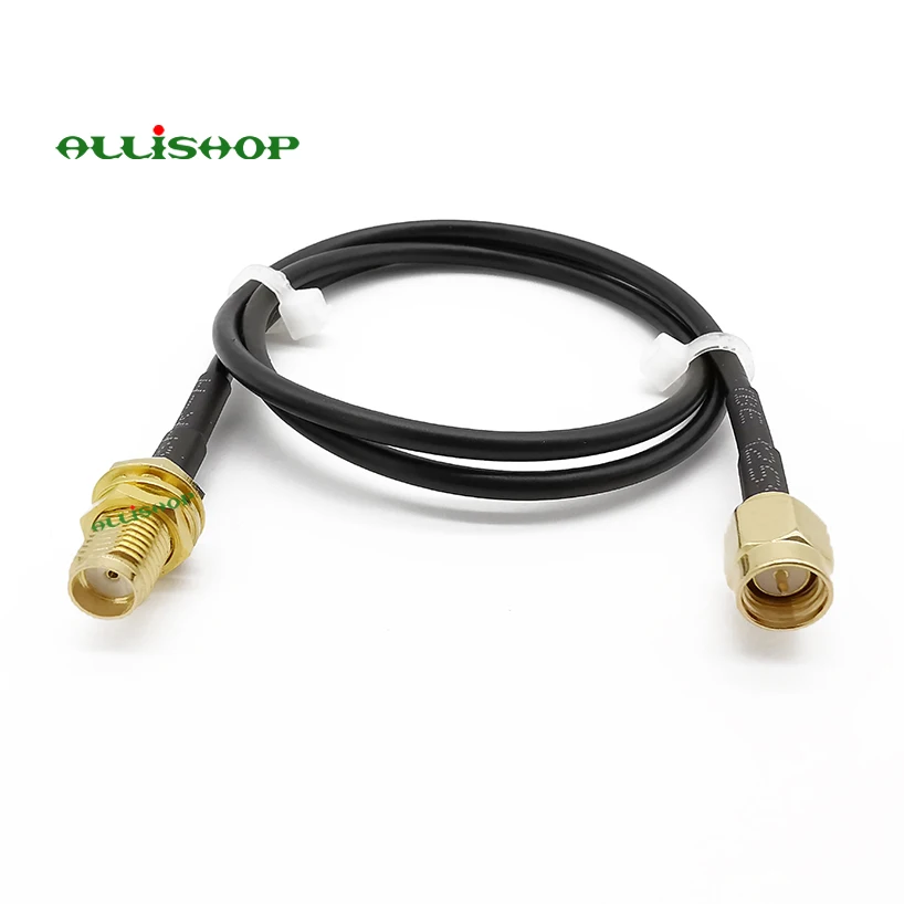 

SMA Male to SMA Female Bulkhead Antenna Extension SMA RG174 Cable SMA Adapter for 4G LTE WiFi Bluetooth Wireless Router 7CM-1M