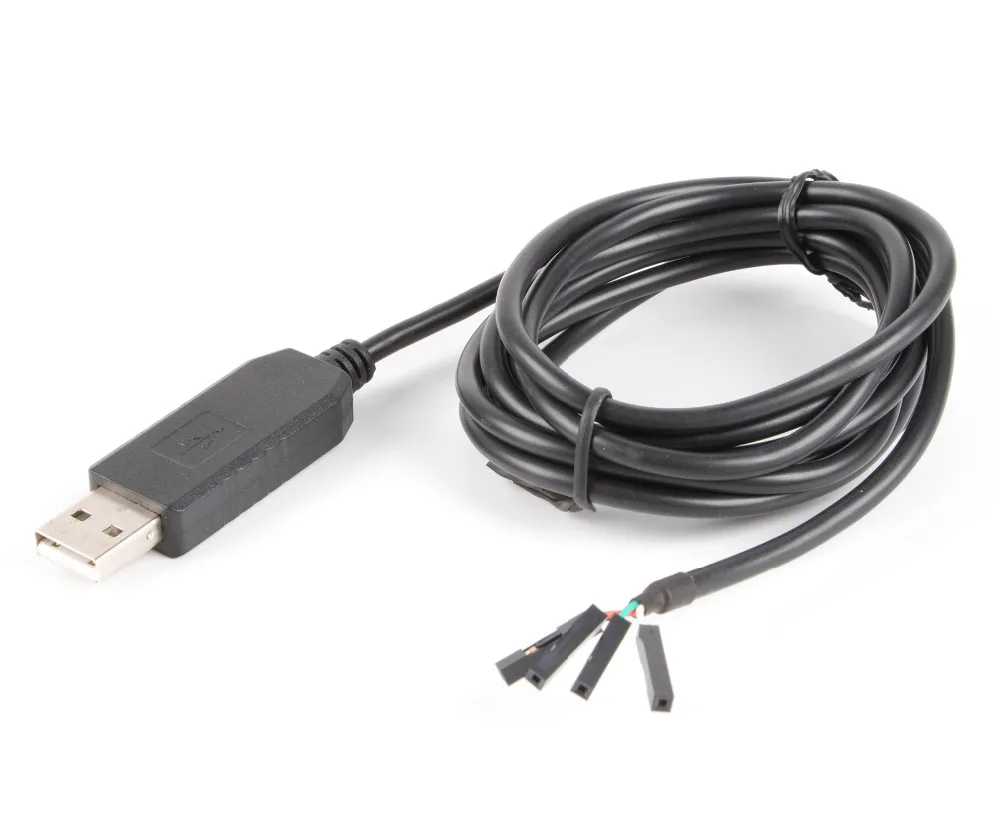 FT232RL USB TTL 3 В уровень 0 1 &quotшаг (2 54 мм) 4 канальный завершенный кабель UART 232R