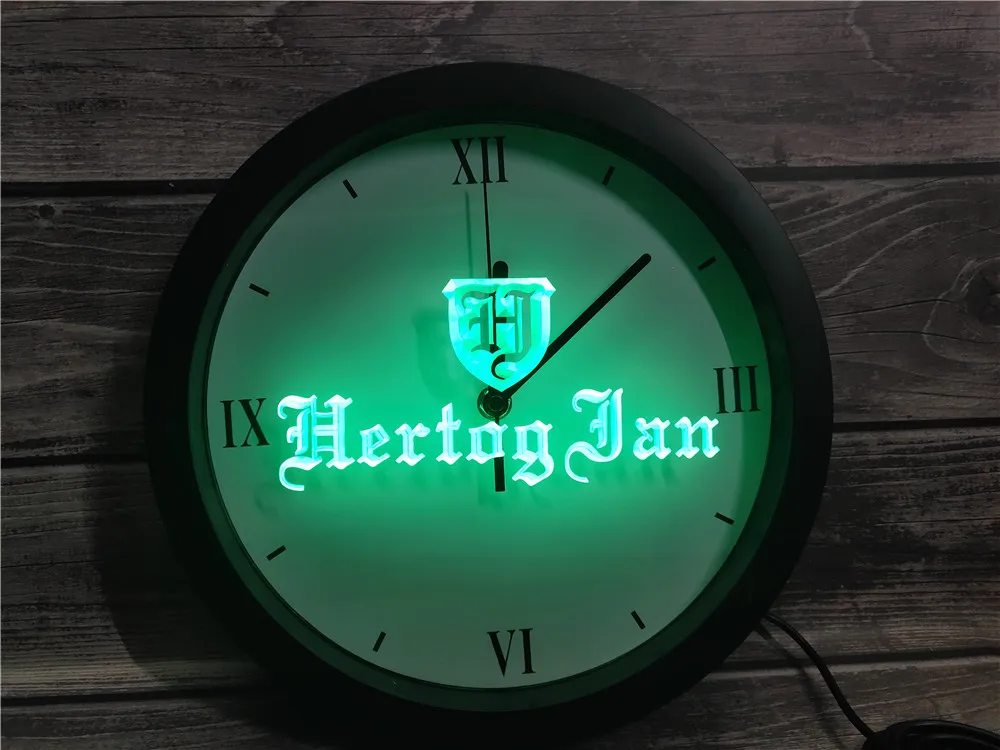 0E234 Hertog Jan Bar Holland Beer APP RGB 5050 LED Neon Light Signs Wall Clock | Дом и сад