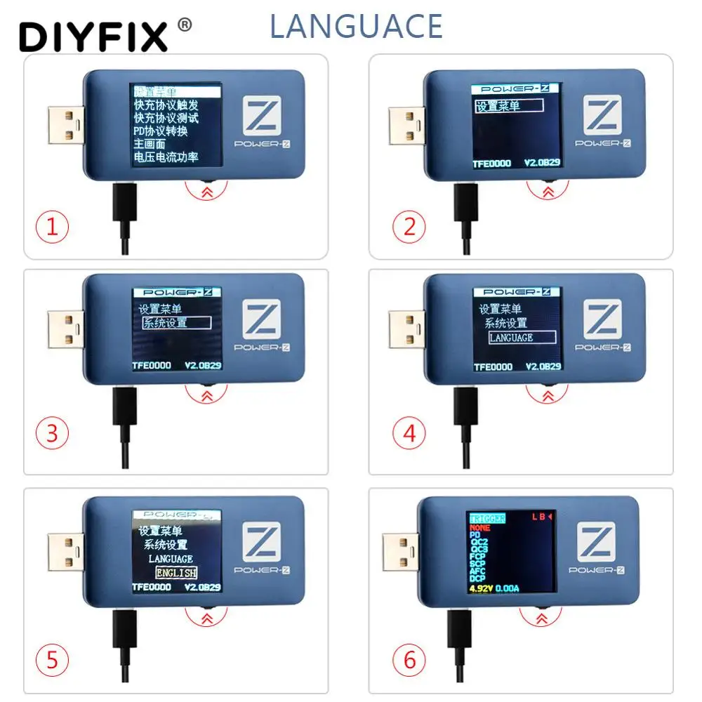 Супер тестер Power Z FL001 Type c PD QC 3 0 2 Пульсация тока напряжения двойной измеритель C