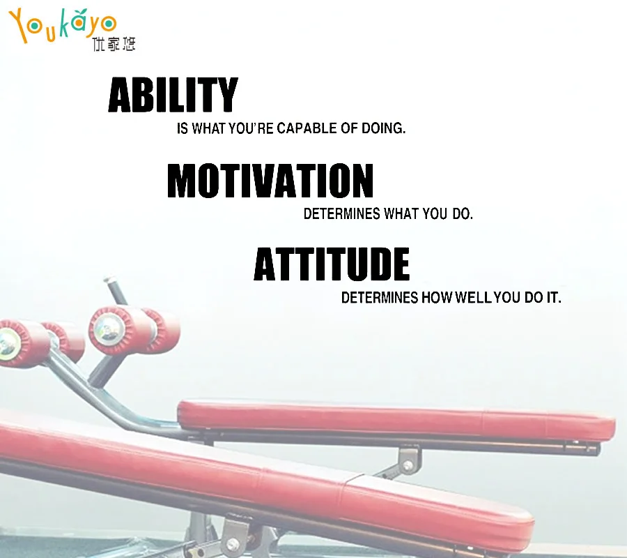 Популярная Наклейка на стену для тренажерного зала виниловые наклейки фитнеса