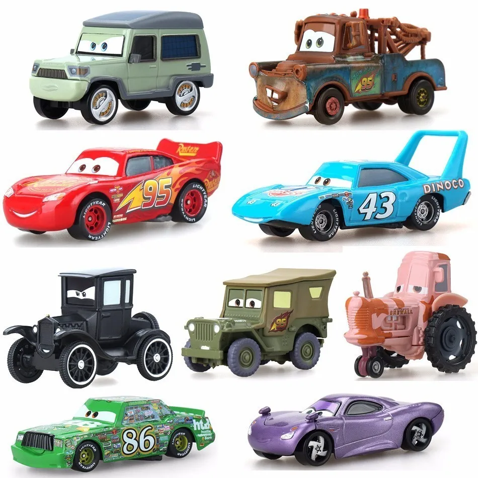 Disney Pixar Cars 3 Lightning Mcqueen Jackson Storm Mater Mack Uncle Truck литая металлическая игрушка для
