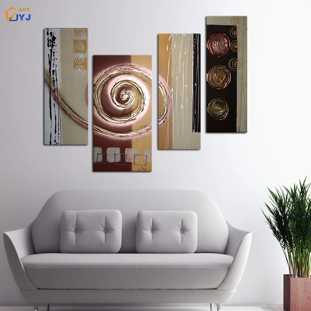 Текстура золотая линия абстрактная картина искусство на стену подарок для