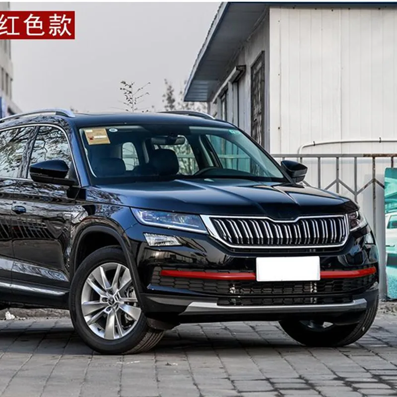Для SKODA KODIAQ 2017 2019 ABS передняя решетка цвет отделки синий черный красный желтый