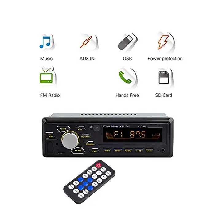 12 В стерео автомобильный mp3-плеер OLED Bluetooth FM радио громкой связи TF AUX передатчик