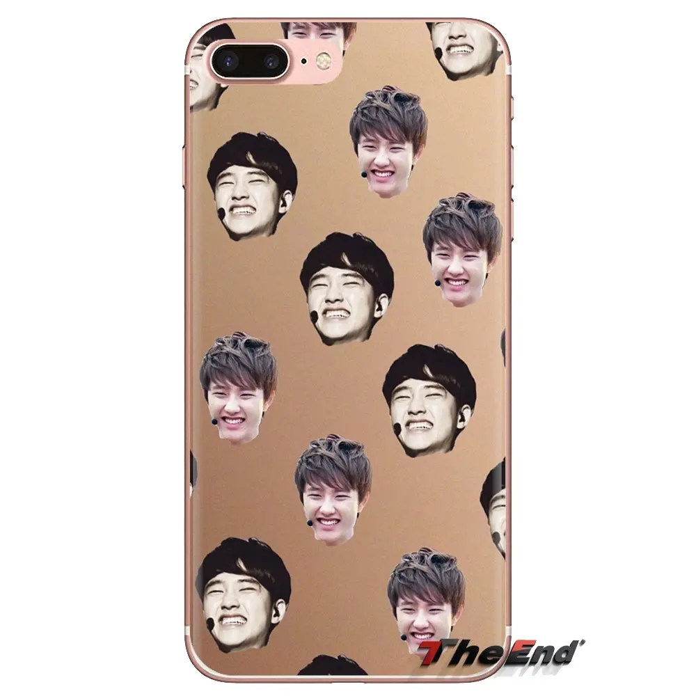 Прозрачные мягкие чехлы для Xiaomi Redmi 4A S2 Note 3 3S 4 4X 5 Plus 6 7 6A Pro Pocophone F1 D.O. kyungsoo Exo Kpop |