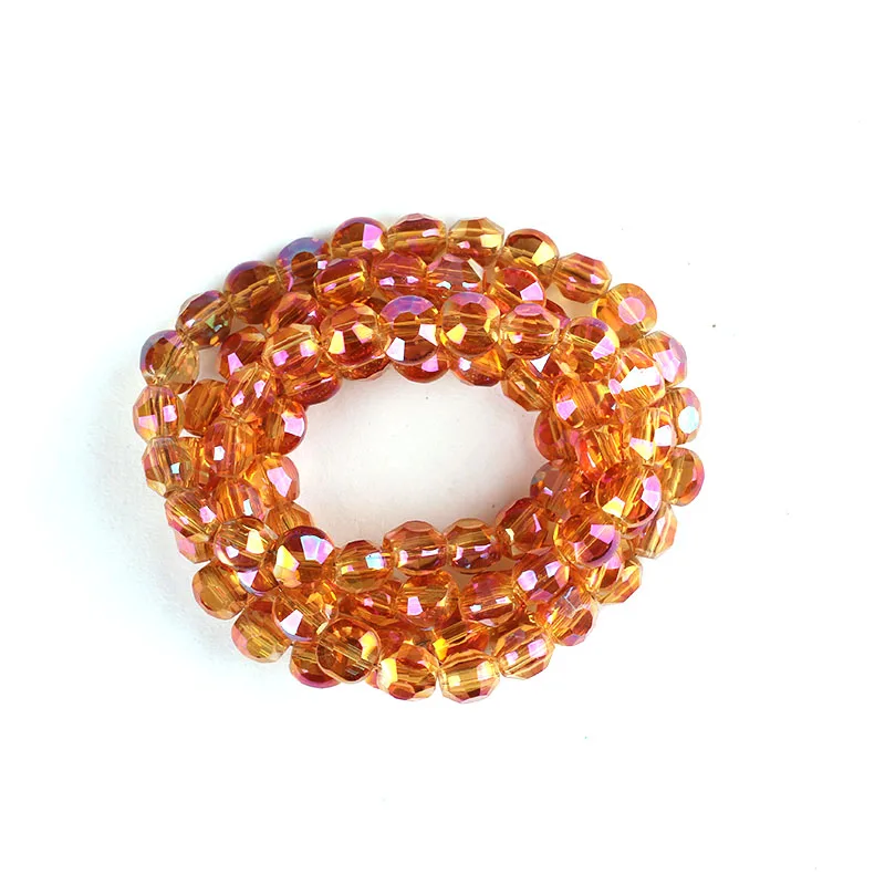 96 шт./упак. 4*5 мм плоские круглые стеклянные подвески со стразами для DIY ожерелье