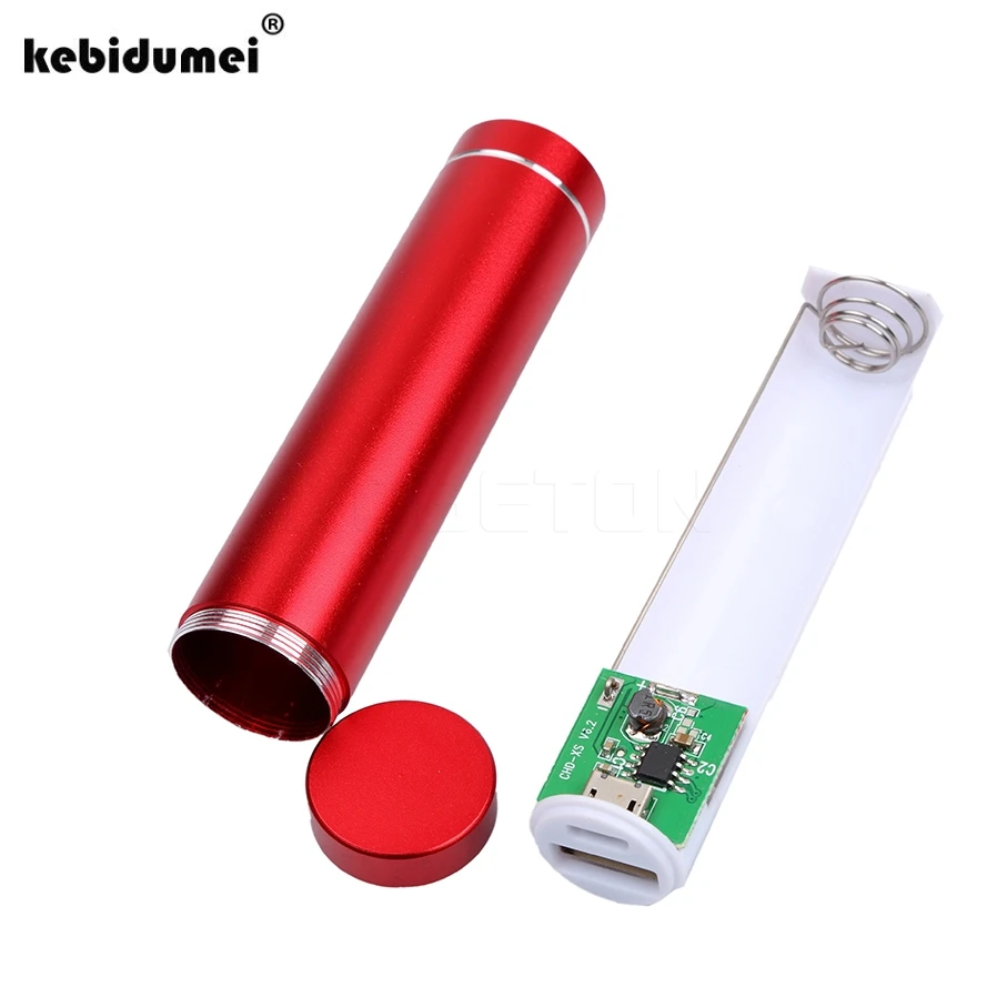 Kebidumei мини USB 5 в 1 а внешний аккумулятор для хранения аккумулятора 18650 Внешний