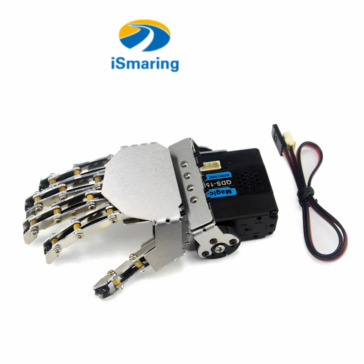 Official iSmaring Robot Metal Hand Five Fingers for Robotic Manipulator Arm Mini Bionic Humanoid with Servo Diy RC Toy | Игрушки и хобби