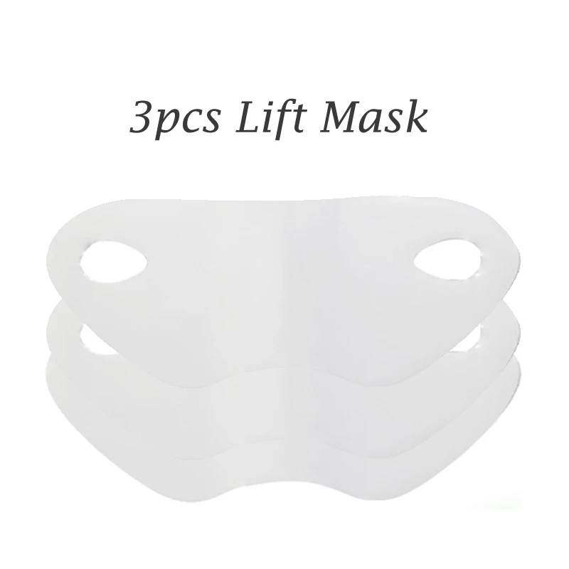 3 pcs Brainbow маска для подтяжки лица V Форма для лица Тонкий подбородок проверка шеи подтяжка отшелушивающая маска для похудения лица бандажная маска инструменты для подтяжки лица - Цвет: 3 pcs