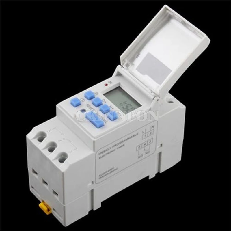 

10PCS THC 15A Digital LCD Weekly Programmable Timer AC 220V Time Relay Switch
