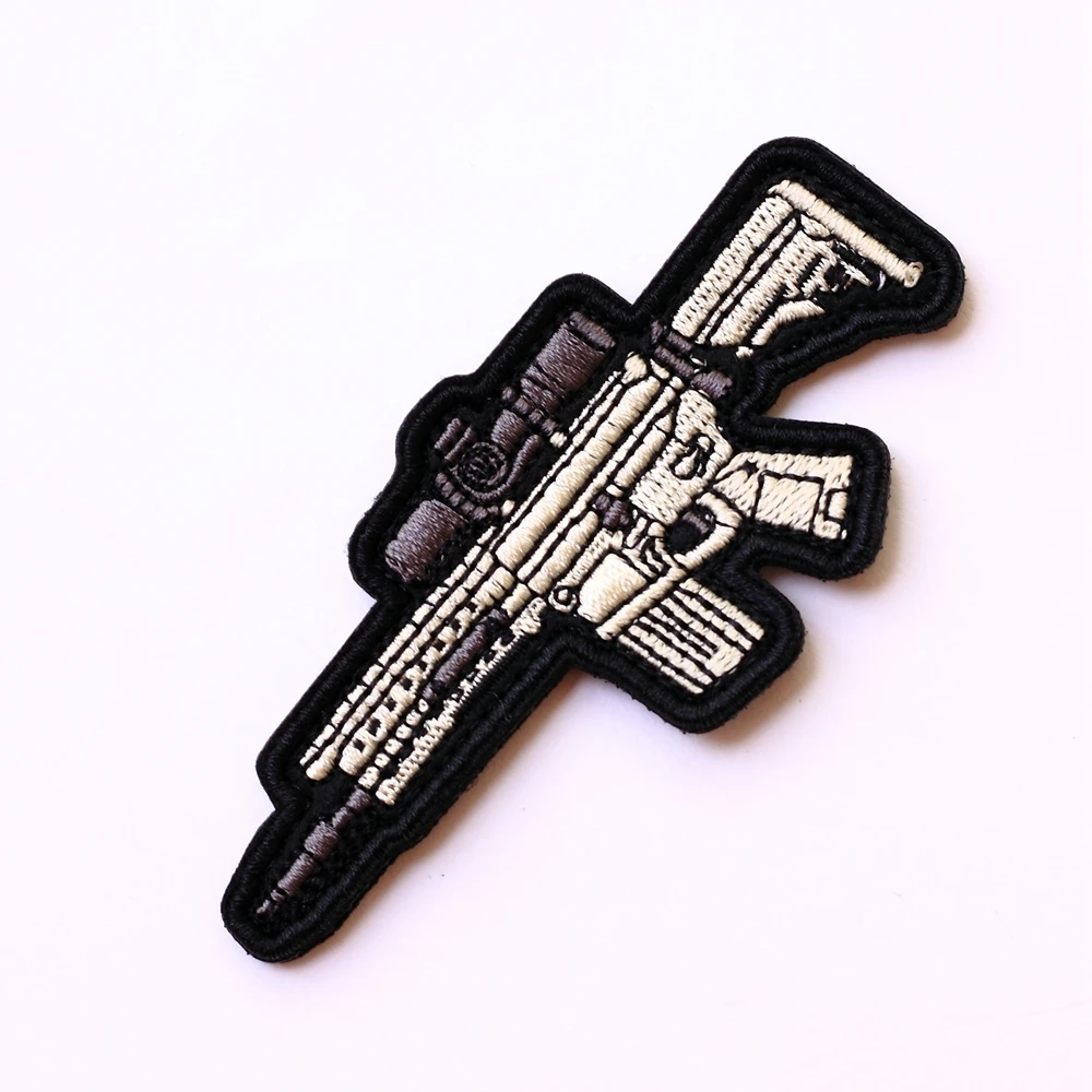 Вышитая нашивка TSNK мини винтовка|Военный| |
