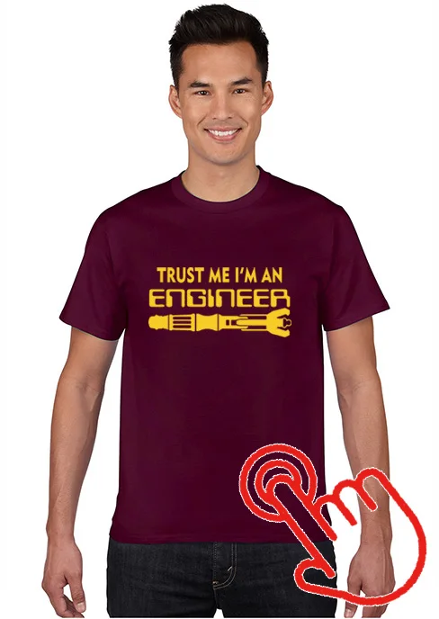 Футболка YUANQISHUN с надписью «TRUST ME I AM ENGINEER ALWAYS RIGHT», модная повседневная Уличная забавная футболка