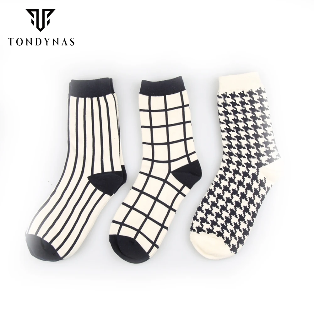 WEGO Женщин плед и полосатый хлопок носки женские спортивные для осени W10 | Женская