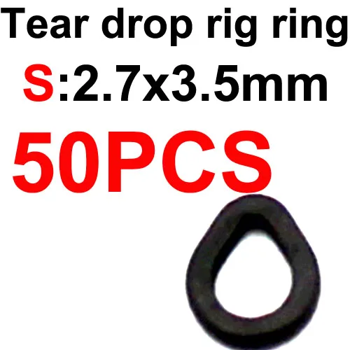 S 2.7x3.5mm 50PCS 50 шт. рыболовные снасти для ловли карпа кольца плоские овальные свисающие Кольца для волос жемчужная форма микро кольцо для карпа установки терминала снасти - Цвет: S 2.7x3.5mm 50PCS