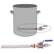 Homebrew сварочный чайник/Keg Конвертация комплект Quick DISPLAY w/1" фильтр bazooka пивной бродильный комплект из 3 предметов шаровой клапан 304 SSS