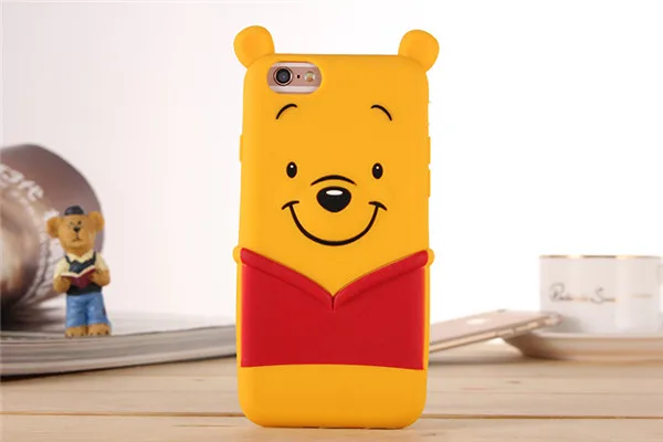 Для iPhone X/5/5S/SE/6/6s/7/8/plus 3D мультфильм силиконовый Минни вышивка поросёнок Бэтмен медведь Единорог детский Модный мягкий чехол для телефона - Цвет: 39