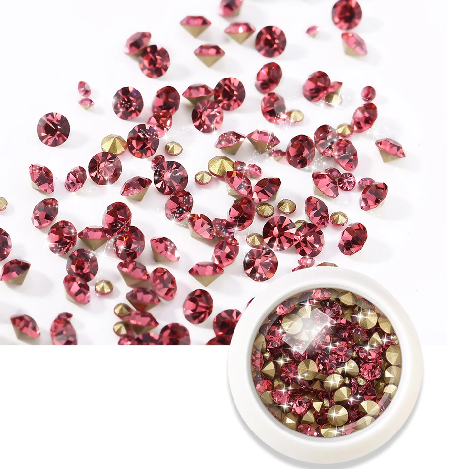 ROHWXY Nail Art украшения стразами очаровательные хрустальные камни, ювелирные изделия 3D ногти аксессуары все для маникюра дизайн ногтей