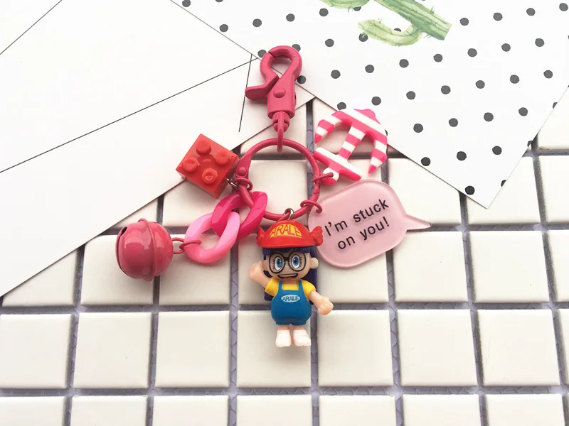 Высокое качество 2019 новый милый 1 шт. аниме мультфильм Arale брелок в виде фигуры
