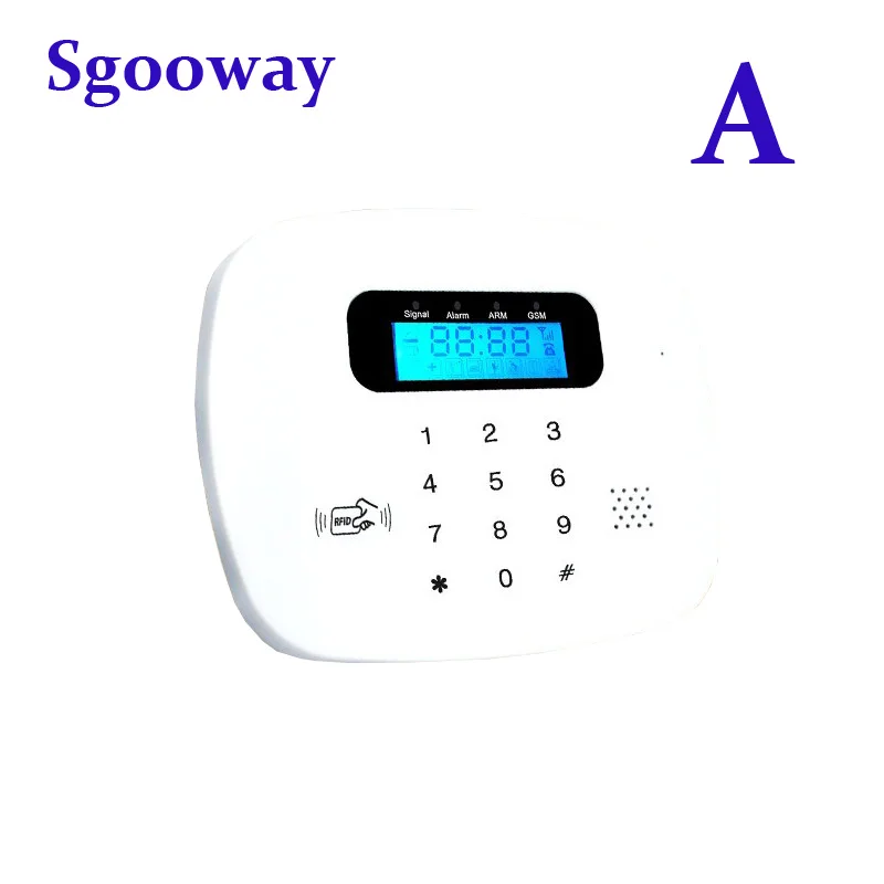 Sgooway GSM сигнализация Система безопасности автоматический циферблат приложение беспроводная домашняя охранная сигнализация датчик движения охранный дом сигнализация DIY комплект - Цвет: Set A