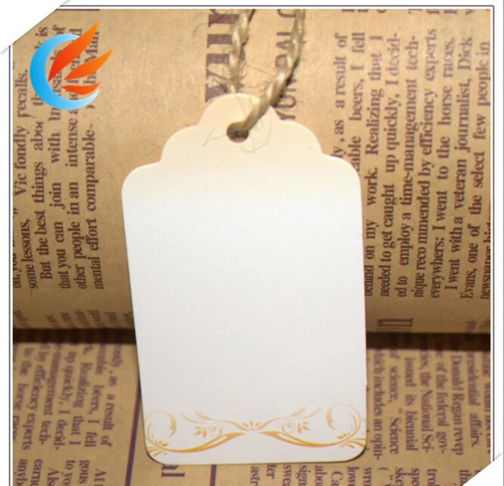 Яркие крафт-бумажные бирки сделай сам 100 шт. бумажные с ручным рисунком