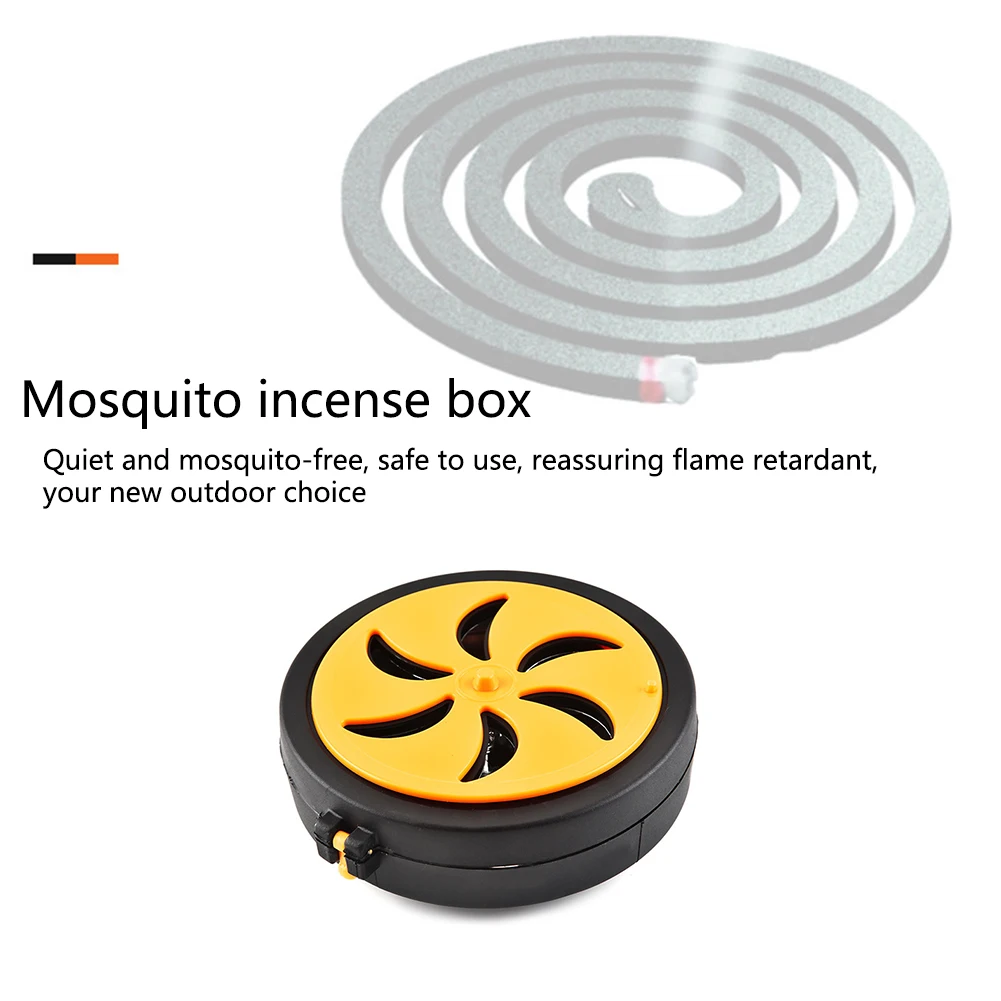 Наружный портативный домашний держатель москитной Катушки коробка с крюком