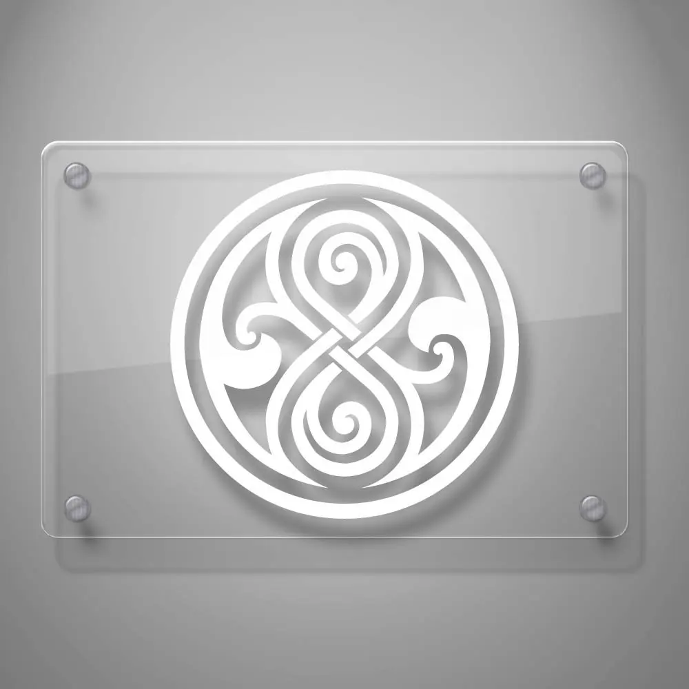 

Yoonek Graphics Doctor Who Gallifrey Vinyl Decal Sticker # 854 (6" x 6", White)