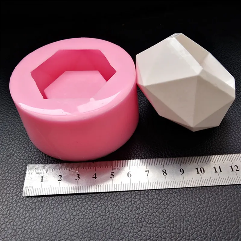 

Small Candle Holder Cement Silicone Mold DIY Flowerpot Concrete Planter Mould for Desktop Decorating Mini Plaster Vase Molds